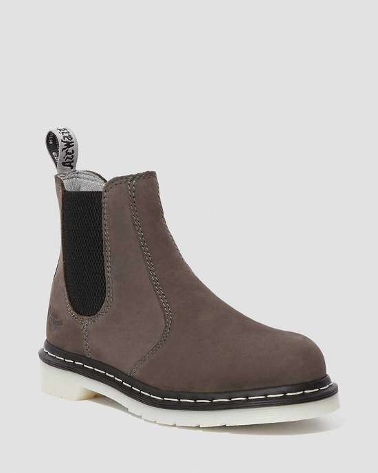 Botas Con Cordones Dr. Martens Arbor Womens Steel Toe Mujer Grises MX-86570